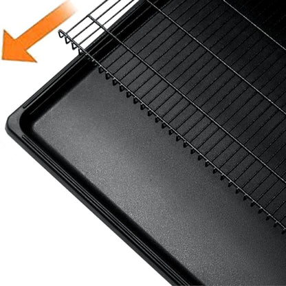 48 Inch Heavy Duty Dog Crate Cage with Wheels, Indestructible and Escape Proof Steel Kennel Indoor for High Anxiety Dogs with Sturdy Locks, Double Door and Removable Tray, Extra Large XL XXL