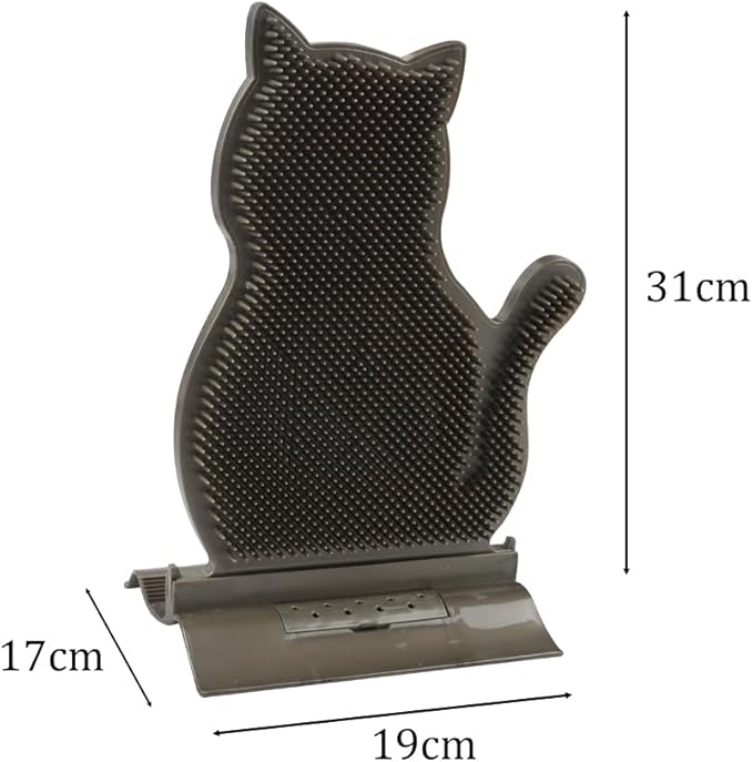 Cat Self Grooming Comb Brush with Catnip Wall Corner Groomer Brush Cats Face Scratchers for Indoor Dogs Fur pets