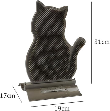Cat Self Grooming Comb Brush with Catnip Wall Corner Groomer Brush Cats Face Scratchers for Indoor Dogs Fur pets