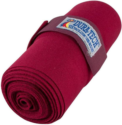 Dura-Tech Standing Wraps for Horses | Color Burgundy | Optimal Comfort & Support | Ideal for Post-Exercise & Trailering | Right Tension Application | Secure Closure