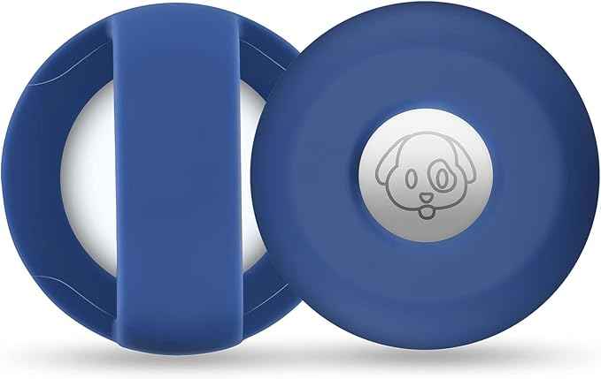 for Airtag Holder for Dog Collar, Cibaabo Silicone Air Tag Case Cover Compatible with Apple Airtags for 0.8-1.2inch Cat Pet Collar Harness Loop