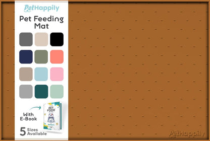 Dog Food Mat - 24x15 Raised Edges Dogs Mat for Food and Water Prevent Spill, Waterproof Cat Food Mats Protect Floors, Easy Clean Dog Bowl Mats for Food and Water, Silicone Pet Feeding Placemats