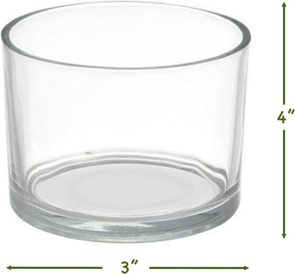 Cute Farms Glass Terrarium Kit | Just Add Your Own Plants (Two Glass Cylinders (3.25"))