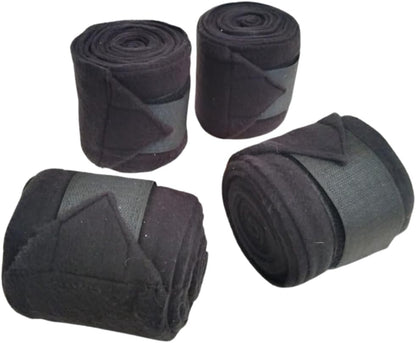 Horse Leg Bandage/Horse Leg wrap (Set of 4) Red, Blue, Navy Blue, and Black (Black)