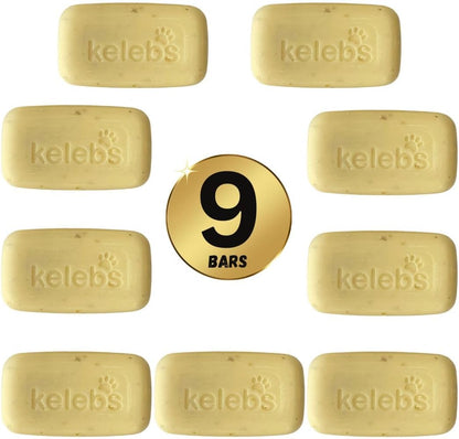 Deshedding Dog Shampoo Bar for Shedding Control, Natural Ingredients with Coconut Oil & Shea Butter | No Plastic Waste, Vegan, 9 - Value Pack