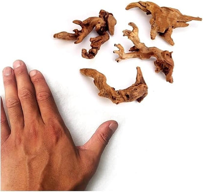 Small Natural Driftwood for Aquarium Styling Carefully Selected Natural Aquarium Decor Driftwood for Reptile Tank Reptile Tank Wood Decor (Driftwood 4-6inch 4pcs)