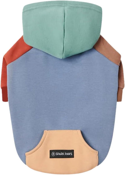 Spark Paws Dog Hoodie – Premium Dog Sweater for Small, Medium, and Large Dogs | Warm Outfits for French Bulldogs, Pitbull, Puppy, Winter Jacket Alternative - Alpine - L