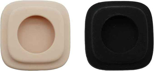 Apple Tag Dog Collar Holder (Black & Apricot) for Tag Pet Collar Secure & Comfortable for Apple Tag, Durable Tracker Holder Case for Medium Dog Collars