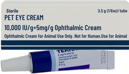 Pet Eye Cream Health, Premium Eye Cream for Cats, Dogs, Cattle, Sheep, Horse and Bird 3.5 gr/1 Tube for All Pets, Premium Tube Cream