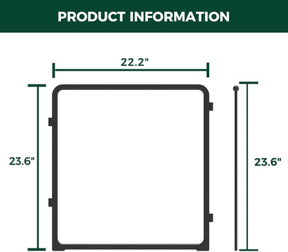 FXW Homeplus Unleashed Indoor Dog Playpen - Stress-Free and Safe Play, Heavy Duty 24 Inch 2 Acrylic Panels Dog Pen for Puppy and Small Dogs, Black│Patented