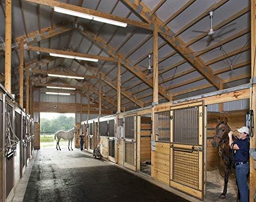 American Floor Mats - Horse/Stable Mats - Heavy Duty Stall Mats - Thick, Durable Rubber Flooring Solid Black 3/4" Thick - 4' x 6' Mat