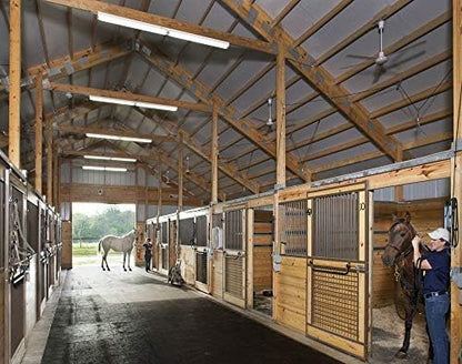 American Floor Mats - Horse/Stable Mats - Heavy Duty Stall Mats - Thick, Durable Rubber Flooring Solid Black 3/4" Thick - 4' x 6' Mat