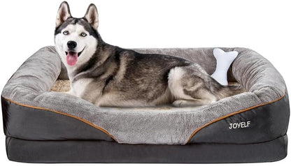 JOYELF XXLarge Memory Foam Dog Bed, Orthopedic Dog Bed & Sofa with Removable Washable Cover for Large Dogs