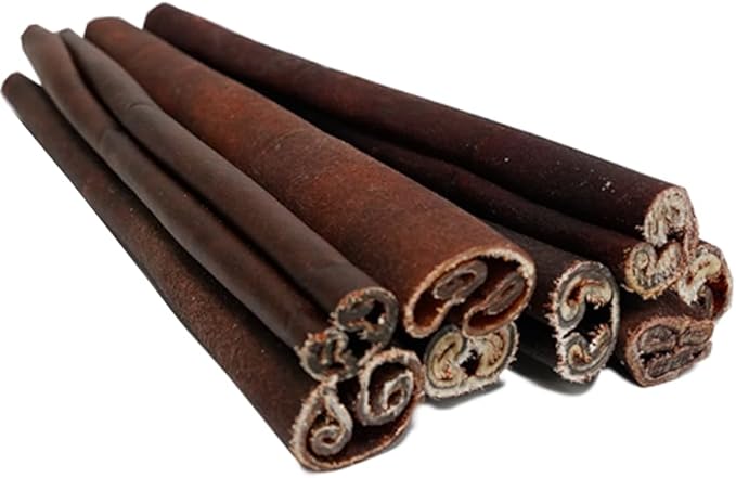 Woofley's 12 Inch Beef Collagen Sticks for Dogs (8 Count) Bully Stick Rawhide Alternative Dog Chews No Hide Bones for Medium & Large Dogs