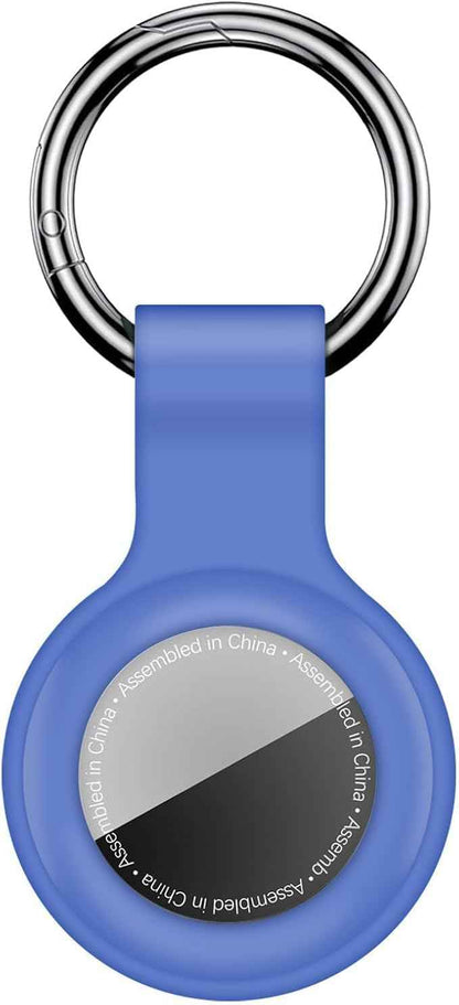 Case for AirTag 2nd Gen (2026) & 1st Gen, Silicone Holder Keychain Key Ring, Protective Cover for Apple for Air Tags, GPS Finder Accessories for Bags, Pets, Kids, Luggage, Sky Blue