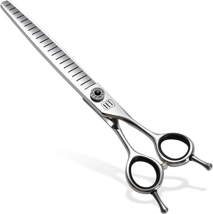 Dog Grooming Scissors: 7 inch Pet Fluffy Shears Made Of Japanese 440C Advanced Stainless Steel Professional Grooming Scissors for Dogs Cats and Other Pets