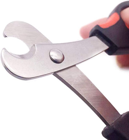 Professional Cat Nail Clippers Trimmer Scissors for Small Breeds, Puppies, Rabbits, and More, Safe Sharp Stainless Steel Blades, Non-Slip Big Handles, Easy at Home Grooming