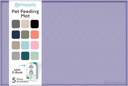 Dog Food Mat - Raised Edges Dogs Mat for Food and Water Prevent Spill, Waterproof Cat Food Mats Protect Floors, Easy Clean Dog Bowl Mats for Food and Water, Silicone Pet Food Tray