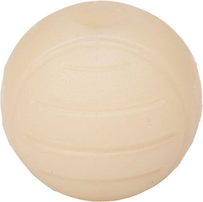 Amazon Basics Dog Toys, Interactive Glow Rubber Balls, (Pack of 3), 2.5 inch, Beige