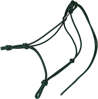 Horse Rope Training Halter - 4 Knot 1/4" Stiff Halter Cord - Used by Famous Trainers Multiple Sizes Multiple Colors