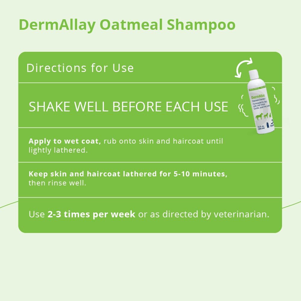 DermAllay Oatmeal Shampoo, 12 Ounce