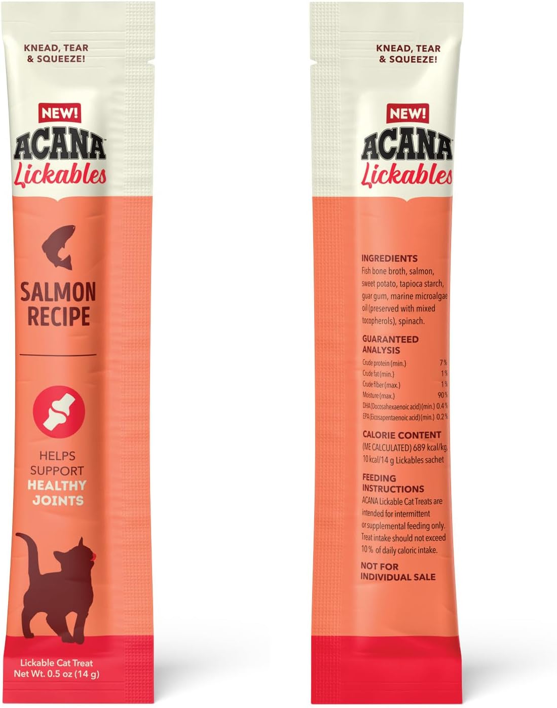 ACANA Lickables Cat Treats Salmon Recipe .5oz Tubes (5 Count)