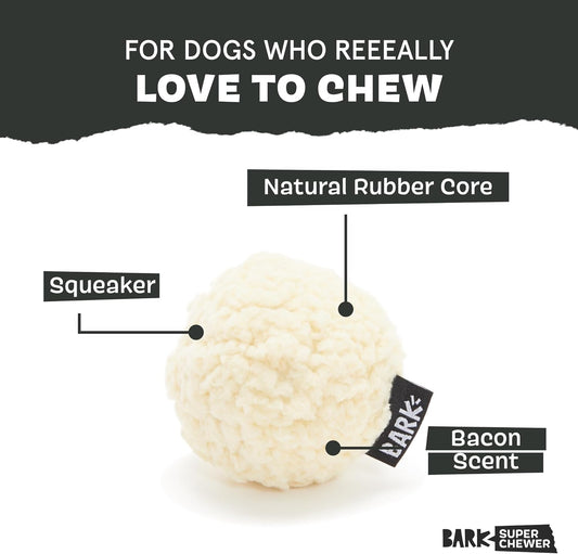 Barkbox Super Chewer Tough Dog Chew Toys for Aggressive Chewers, Plush 2 Toys in 1 (Potato - Small)