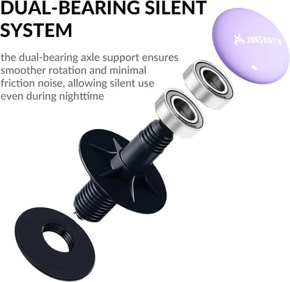 9.5" Silent Hamster Wheel, Non-Slip Track, Exercise, Release Stress, Relieve Anxiety, Adjustable Height Stand, for Syrian Dwarf Hamster, Gerbil, Mice, Other Small Medium Sized Pets, Blue