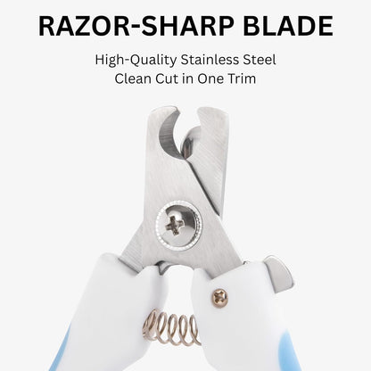 AIXINPET Dog & Cat Nail Clippers and Trimmers - with Free Nail File, Protective Guard to Avoid Over Cutting, Extra Sharp Blade - Suitable for Small to Large Dogs & Cats, Birds and Rabbits (Large)