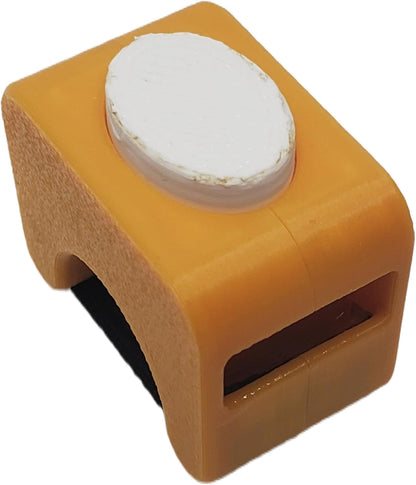 Flex Clicker Premium Hands-Free Training Ring | Dog Clicker for Training | Puppy Trainer | Pet Tool for Dogs, Cats, Horses & Birds | Multiple Colors Available (Amber)