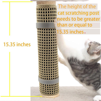 Cat Nail File Scratcher Wrapped Around Cat Scratching Post, 14.81x11.12 Inches, Cat Scratch Pad That Files Nails, Protects Post