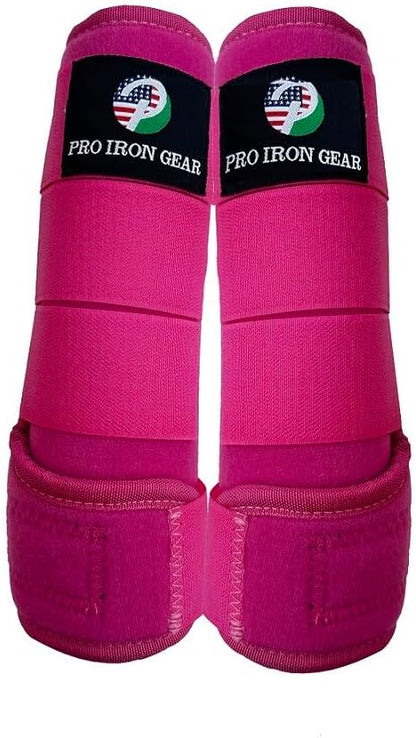 Horse Medicine Brushing Boots Leg Wraps Protection Gear Set of 2 and Set of 4 in 14 Colors