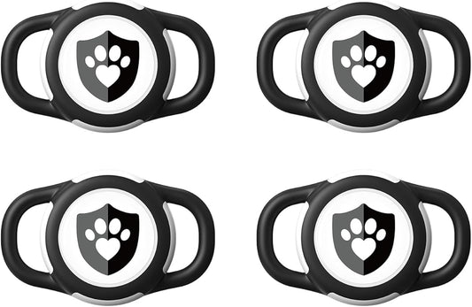 Waterproof AirTag Dog Collar Holder for Apple AirTag QR Code