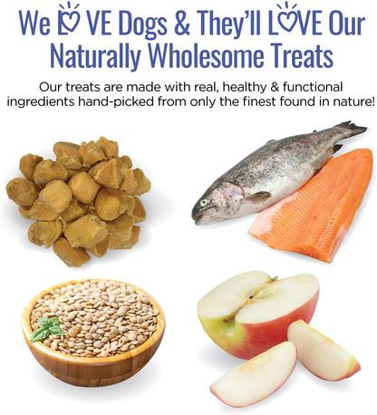 Smart Cookie All Natural Soft Dog Treats - Trout & Apple - Healthy Dog Treats for Allergies, Sensitive Stomachs - Chewy, Grain Free, Human-Grade, Made in The USA - 5oz Bag