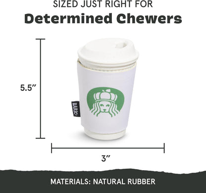 Barkbox Pupkin Spice Latte Plush Dog Toy – Plush Dog Toys – Puppy and Pet Toys for Medium to Large Dogs