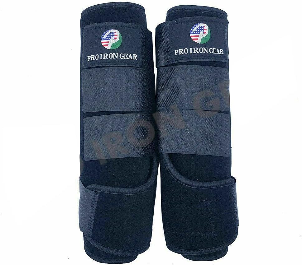 Horse Medicine Brushing Boots Leg Wraps Protection Gear Set of 2 and Set of 4 in 14 Colors