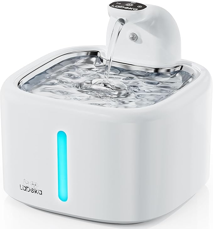 Cordless Cat Water Fountain 4000mAh 45 Days Use-3.5L Large Capacity Automatic Pet Fountain with Smart Sensing Modes, Ultra Quiet <30dB Pump, Pro Filtration System, Easy to Clean -TWCP01