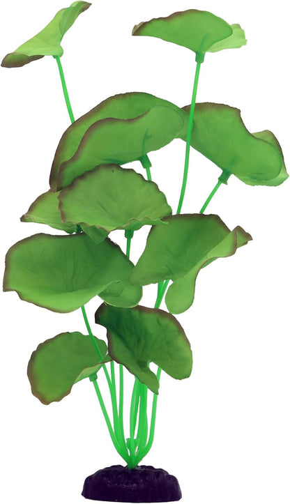 2-Pack 12 Inch Aquarium Silk Aquarium Plants, Artificial Plastic Plant for Small Tank, Goldfish, Fish Hides (Green B, 12 Inch)