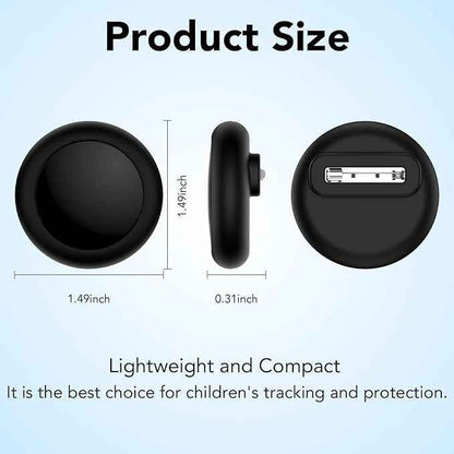 for AirTag Holder for Kids, Compatible with Apple AirTag 1 & 2nd Gen, 2-Pack Waterproof Hidden Air Tagholder with Safety Pin Discreet Toddler Airtag Clip for Clothing, Backpack & Dog Collar