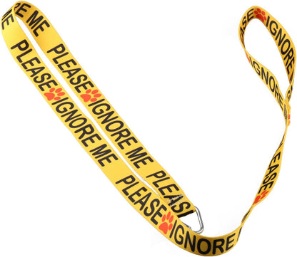 Funny Dog Leash Please Ignore Me Dog Leash Walking Training Dog Leashes Dog Owner Pet Lover Gift (Please Ignore Me-YE)