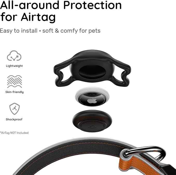 Reflective Dog Collar with Waterproof tag Holder & Anti-Lost QR Code | Ultra-Durable | Soft Padded | Safety Locking Buckle | Fit Large Dogs (Orange L(15.7"-23.6"))