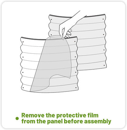 SnugNiture Galvanized Raised Garden Bed Outdoor, 2 Pcs 4x2x1ft Oval Metal Planter Box for Planting Plants Vegetables, Green