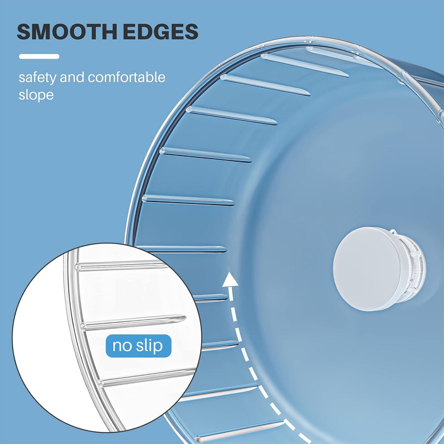 BUCATSTATE Silent Hamster Wheel, 6.7in Exercise Wheel for Gerbil, Dwarf Syrian Hamster, Rat, Mice