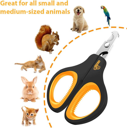 Cat Nail Clipper - Professional Cat Claw trimmer & Cat Claw Clipper - Cat Nail Trimmers Suits All Small Animals such as Dogs, Cats, Puppies, Kittens, Birds, Hedgehogs, ferrets, rabbits, hamsters ..