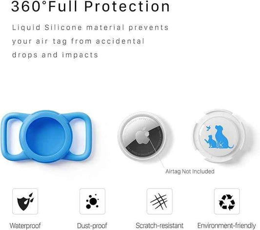 Compatible with Holder Airtag for Dog Collar with Apple Case Waterproof