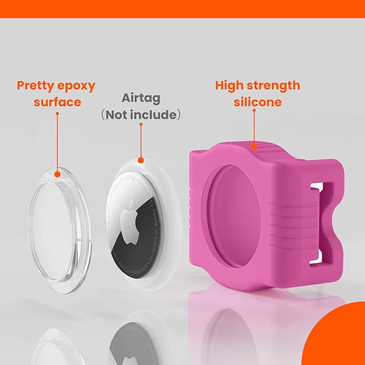 Waterproof AirTag Dog Collar Holder for Apple AirTag QR Code