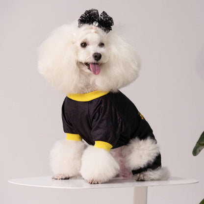 CuteBone Dog Halloween Pajamas Puppy Onesies Small Dogs Soft Pjs Coat Cat Apparel Comfy Pet Christmas Clothes Outfit Doggie Bodysuit P264S