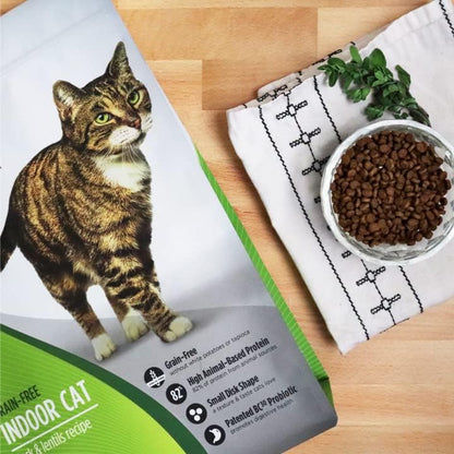 Nulo Freestyle High Protein Indoor Cat Food, Duck & Lentils Recipe - Natural Grain-Free Dry Indoor Cat Food with Omega Fatty Acids, & Probiotics, 2 lb Bag