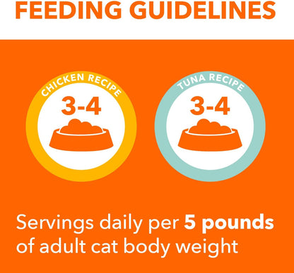 IAMS Perfect Portions Healthy Adult Wet Cat Food Pate, Chicken and Tuna Recipe Variety Pack, Easy Peel Twin-Pack Trays (12 Count, 24 Servings) (Pack of 2)