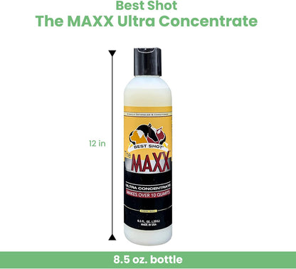Best Shot The MAXX Ultra Concentrate Miracle Detangler and Conditioner, Moisturizing Conditioner for Pets, Hypoallergenic, 8.5 Oz.